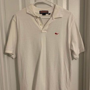 White Vineyard Vines Size Small Polo, Special Edition (Red Whale)